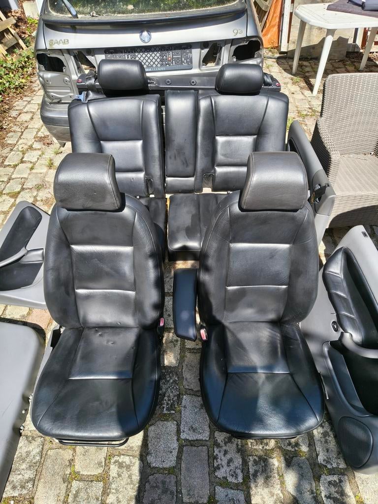 Lederen interieur met deurpanelen Saab 900 of 9-3 NG 4d, Auto-onderdelen, Interieur en Bekleding, Ophalen, Gebruikt, Saab