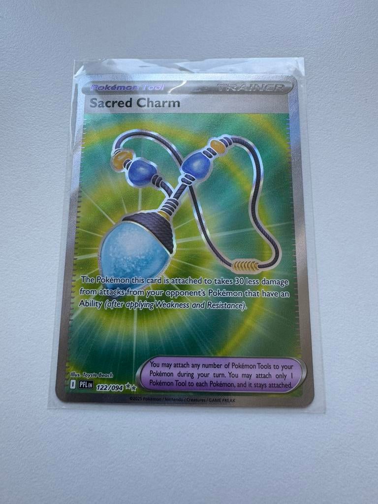 Pokemon Sacred Charm 122/217 Phantasmal Flames, Ophalen of Verzenden, Nieuw, Losse kaart