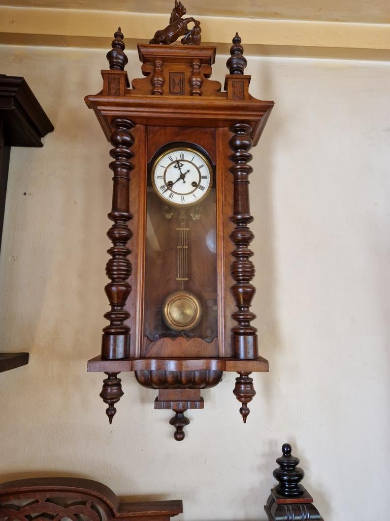 Antieke paardjes regulateur, Ophalen of Verzenden