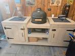 Steigerhouten buitenkeuken voor kamado (Big Green Egg), Ophalen of Verzenden, Nieuw, Houtskool
