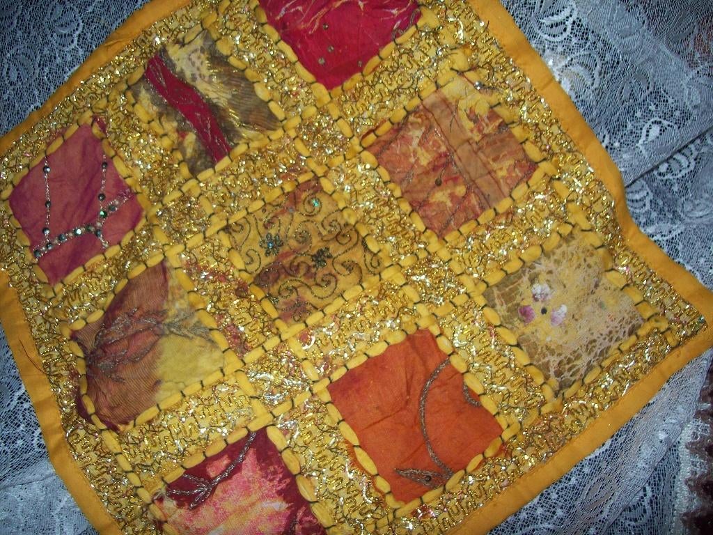 Boho Kussenhoezen India  collor geel/oranje, Ophalen of Verzenden, Zo goed als nieuw, Geel, Vierkant