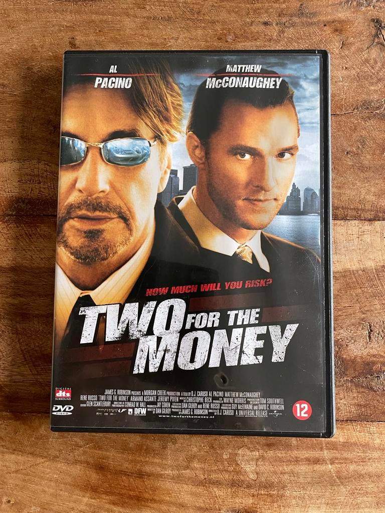 Two for the Money DVD - Al Pacino, Matthew McConaughey, Cd's en Dvd's, Dvd's | Thrillers en Misdaad, Vanaf 12 jaar, Ophalen of Verzenden