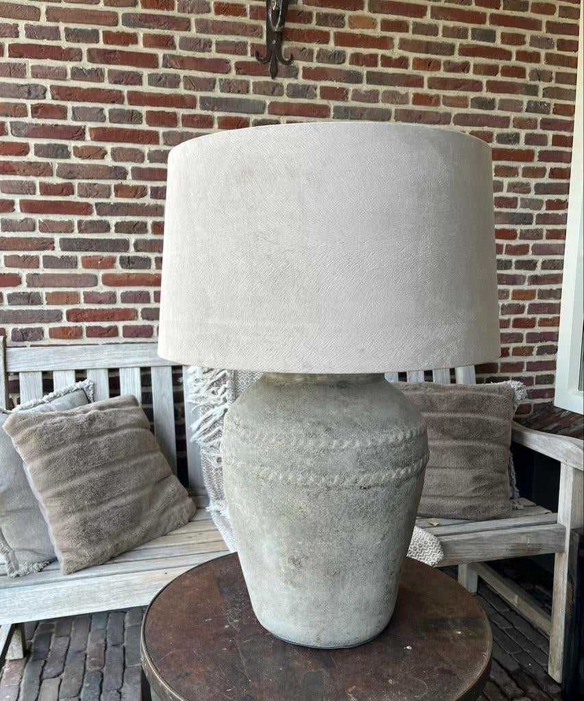 Grote kruiklamp met kap - 70 cm hoog, Huis en Inrichting, Gebruikt, Overige typen, E27 (groot), Ophalen