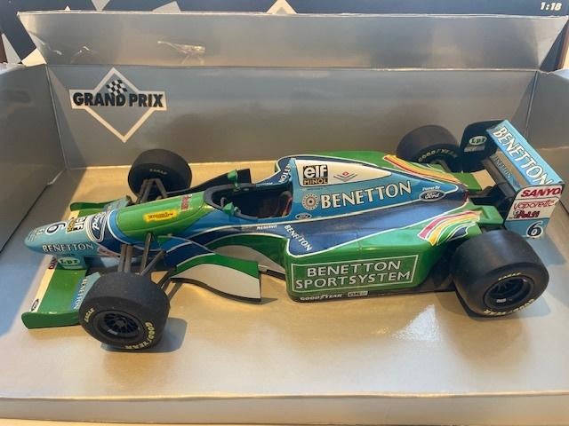 Benetton Ford B194 Jos Verstappen 1994 1/18, Ophalen of Verzenden, Gebruikt, Auto, MiniChamps