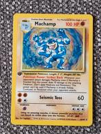 Pokémon Machamp 8/102 – 1st Edition Base Set – Vintage Holo, Ophalen of Verzenden, Gebruikt, Losse kaart, Foil