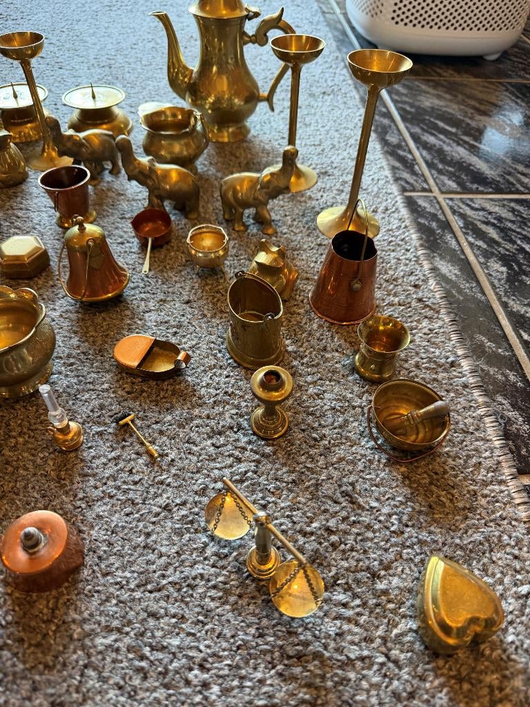 koperen Spulletjes alles in 1 koop, Antiek en Kunst, Ophalen of Verzenden, Koper