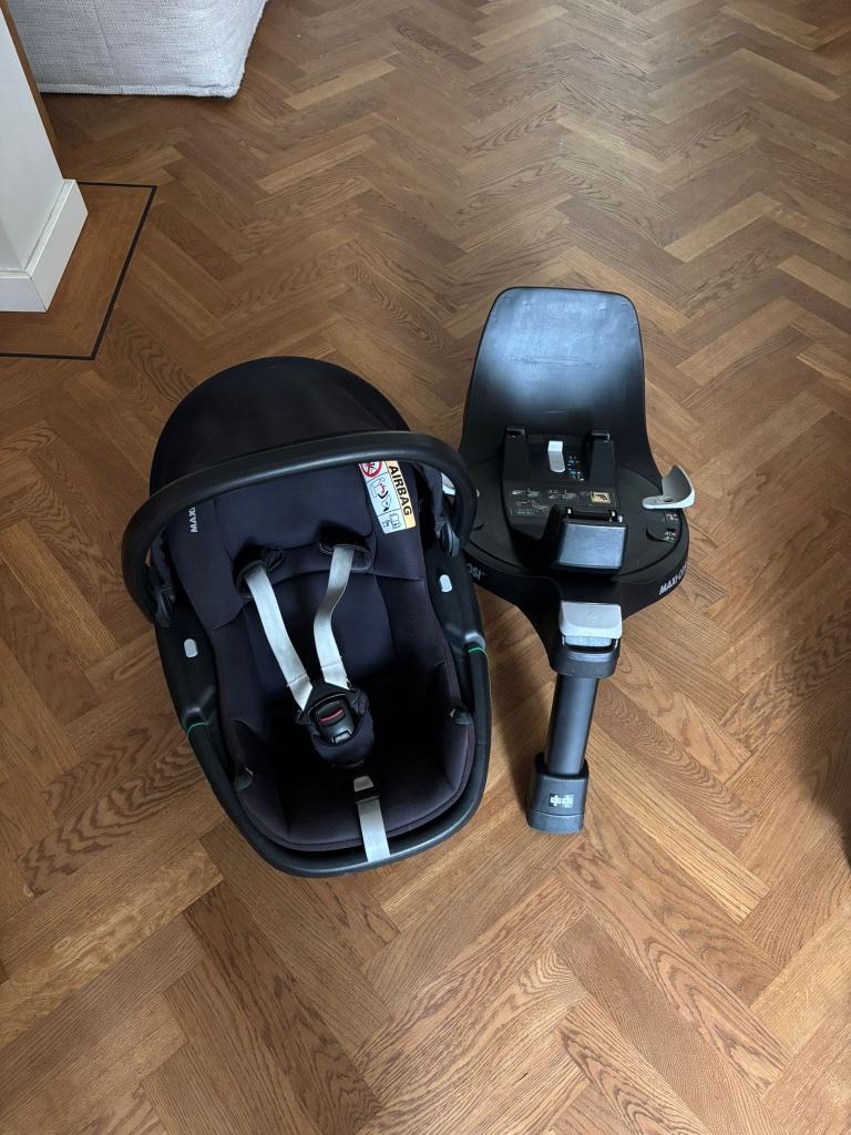 Maxi Cosi coral 360 met onderstel, Ophalen, Gebruikt, Isofix, 0 t/m 13 kg
