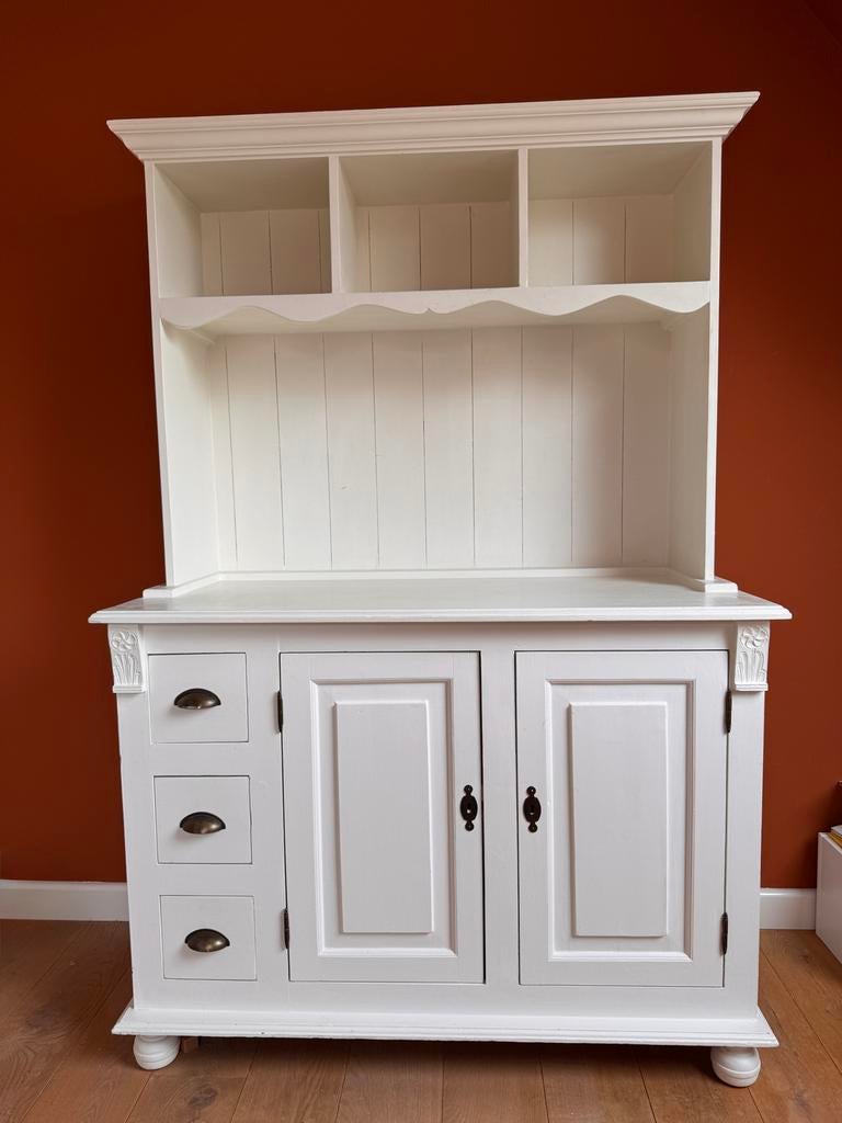 Babykamer massief grenen wit, Kinderen en Baby's, Kinderkamer | Complete kinderkamers, Ophalen, Gebruikt, Jongetje of Meisje