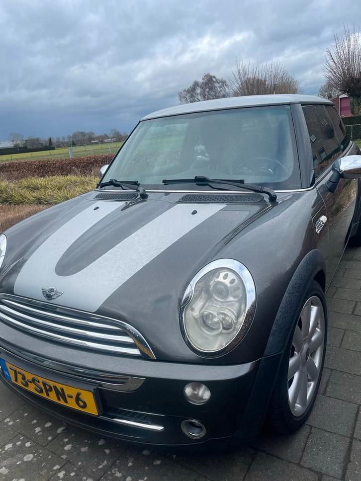 Mini 2005 Grijs, Auto's, Mini, Particulier, Cooper, Airbags, Airconditioning, Centrale vergrendeling, Climate control, Elektrische ramen