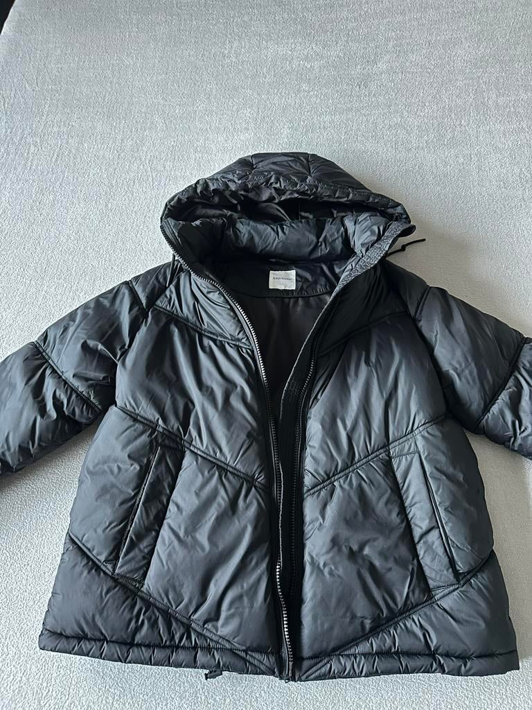 Zwarte dames winterjas Anytime maat 42, Ophalen of Verzenden, Zo goed als nieuw, Maat 42/44 (L), Zwart