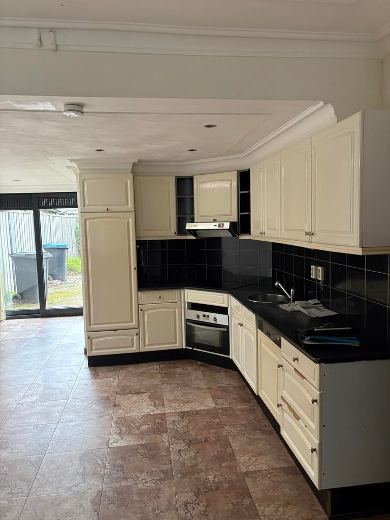 Witte hoekkeuken, zelf demonteren, Ophalen, Gebruikt, Overige materialen, Wit