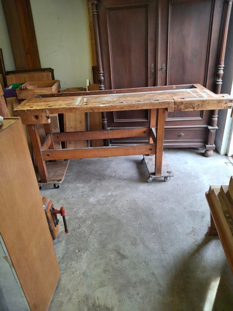 WERKBANK NOOITGEDAGT, Ophalen, Gebruikt, 170 cm of meer, Bankschroef
