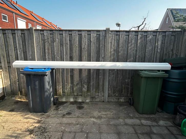 Sunmaster elektrisch zonnescherm, Tuin en Terras, Zonneschermen, Gebruikt, Knikarmscherm, 150 tot 300 cm, 250 cm tot 450 cm, Elektrisch