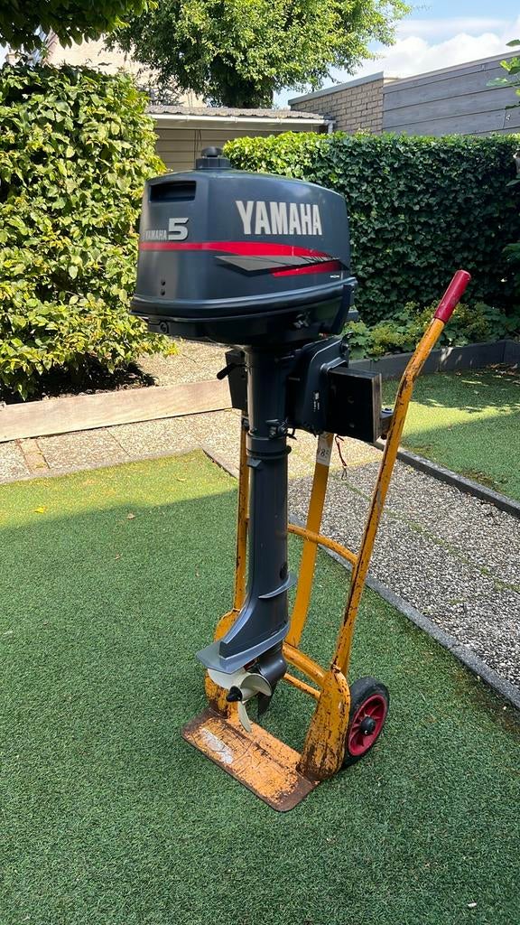 5 PK Yamaha langstaart buitenboordmotor, Watersport en Boten, Buiten- en Binnenboordmotoren, Ophalen, Gebruikt, 5 tot 10 pk, Buitenboordmotor