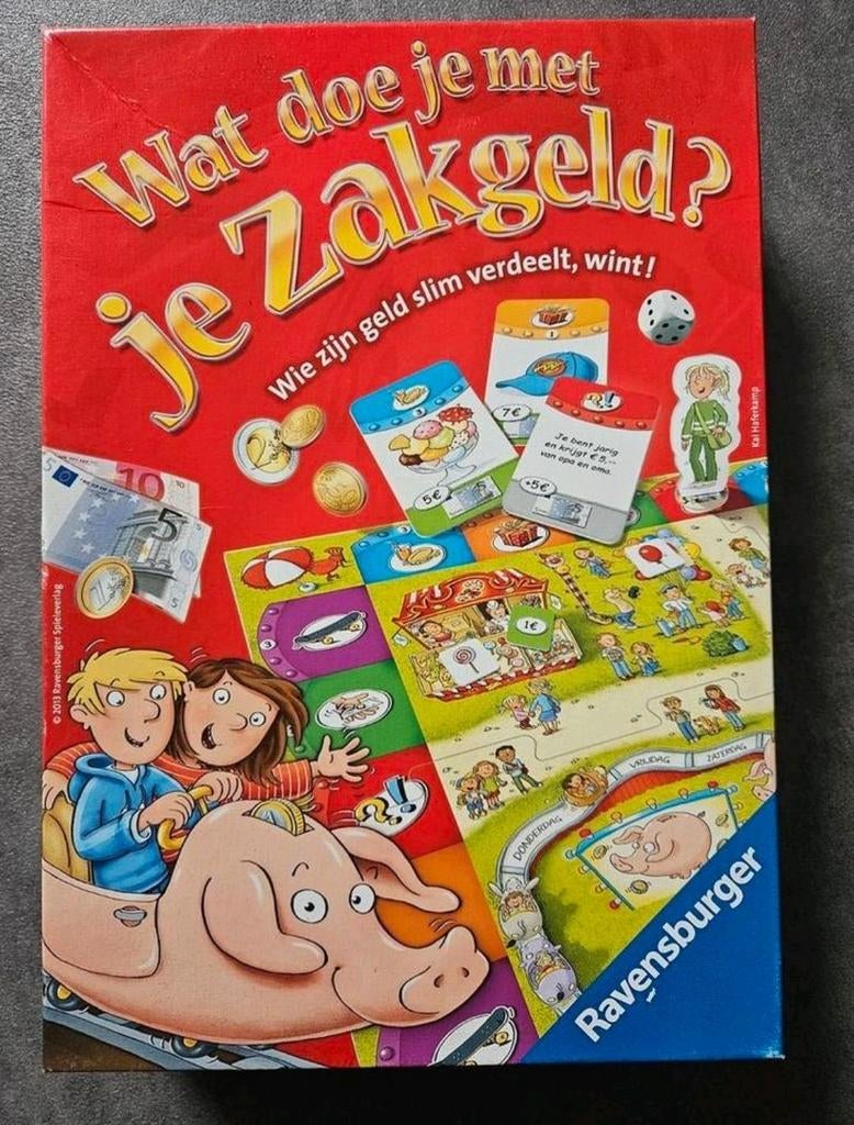 Spel, wat doe je met je zakgeld, Hobby en Vrije tijd, Gezelschapsspellen | Bordspellen, Ophalen of Verzenden, Gebruikt, Ravensburger