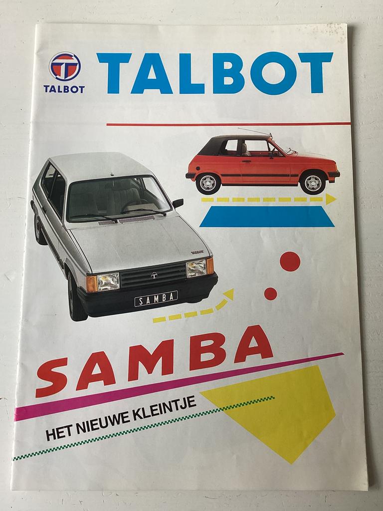 Brochure Talbot Samba, Verzenden, Zo goed als nieuw, Peugeot