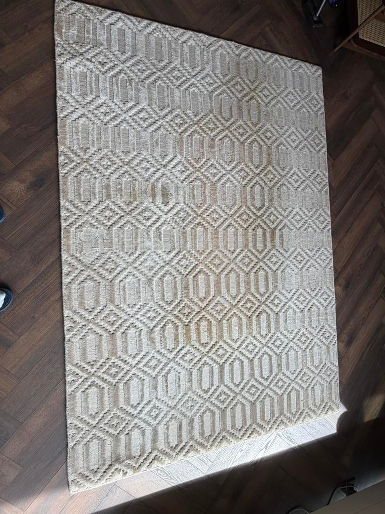 Beliani Adatepe used rug / vloerkleding, Ophalen, Gebruikt, Beige, 150 tot 200 cm