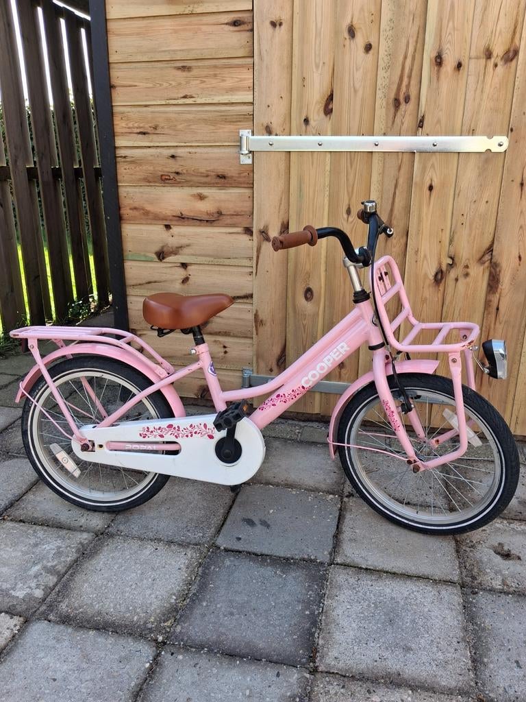 Popal meisjesfiets 16 inch, Gebruikt, Ophalen of Verzenden, Handrem, Popal