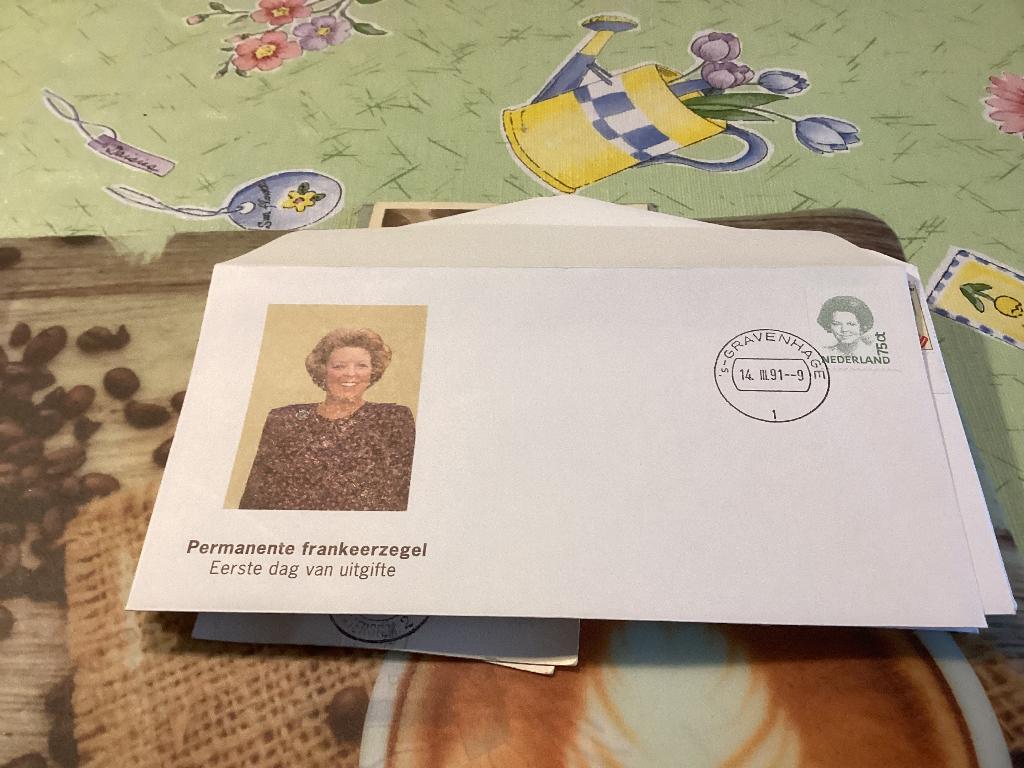 No1448 Beatrix 75cent Heb van Nederland jaargangen fdc 1963, Postzegels en Munten, Postzegels | Eerstedagenveloppen, Ophalen, Onbeschreven