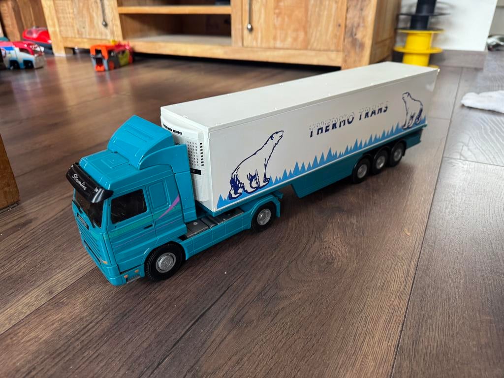 Emek Scania 143 koeltrailer, Overige merken, Gebruikt, Groter dan 1:32, Ophalen of Verzenden