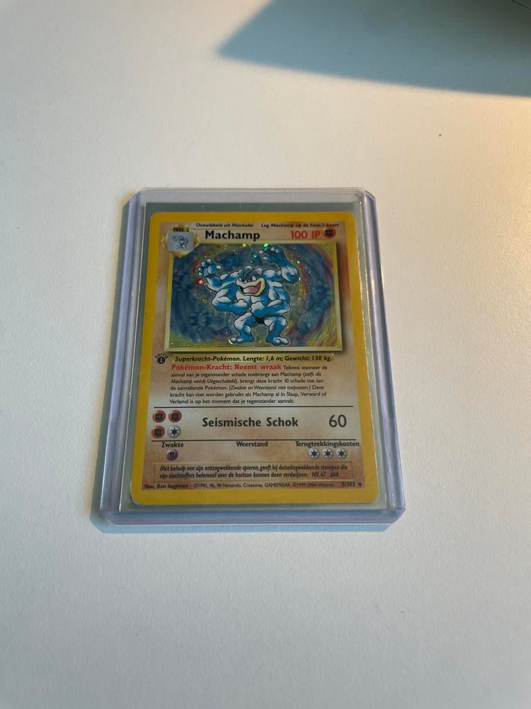Pokémon Machamp kaart 8/102, Verzenden, Gebruikt, Losse kaart, Foil
