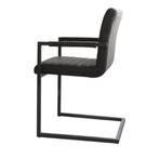 MN Home Praag Kunstlederen Vergaderstoel, Huis en Inrichting, Stoelen, Zwart, Nieuw, Leer, Ophalen of Verzenden