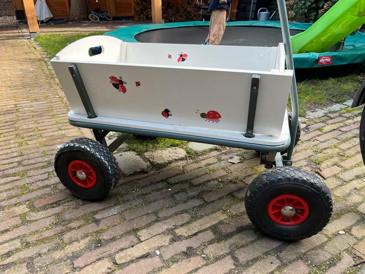 Stevige houten bolderkar met luchtbanden, Caravans en Kamperen, Bolderkarren, Gebruikt, Ophalen