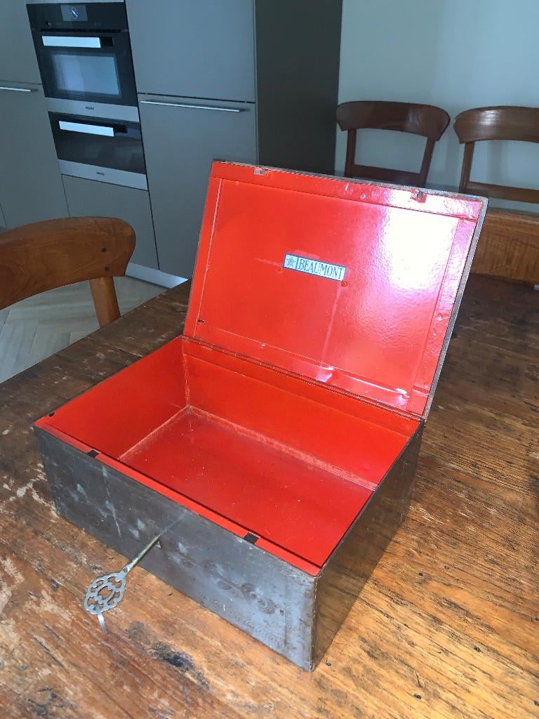 Beaumont brandkist geldkist vintage, Antiek en Kunst, Ophalen of Verzenden
