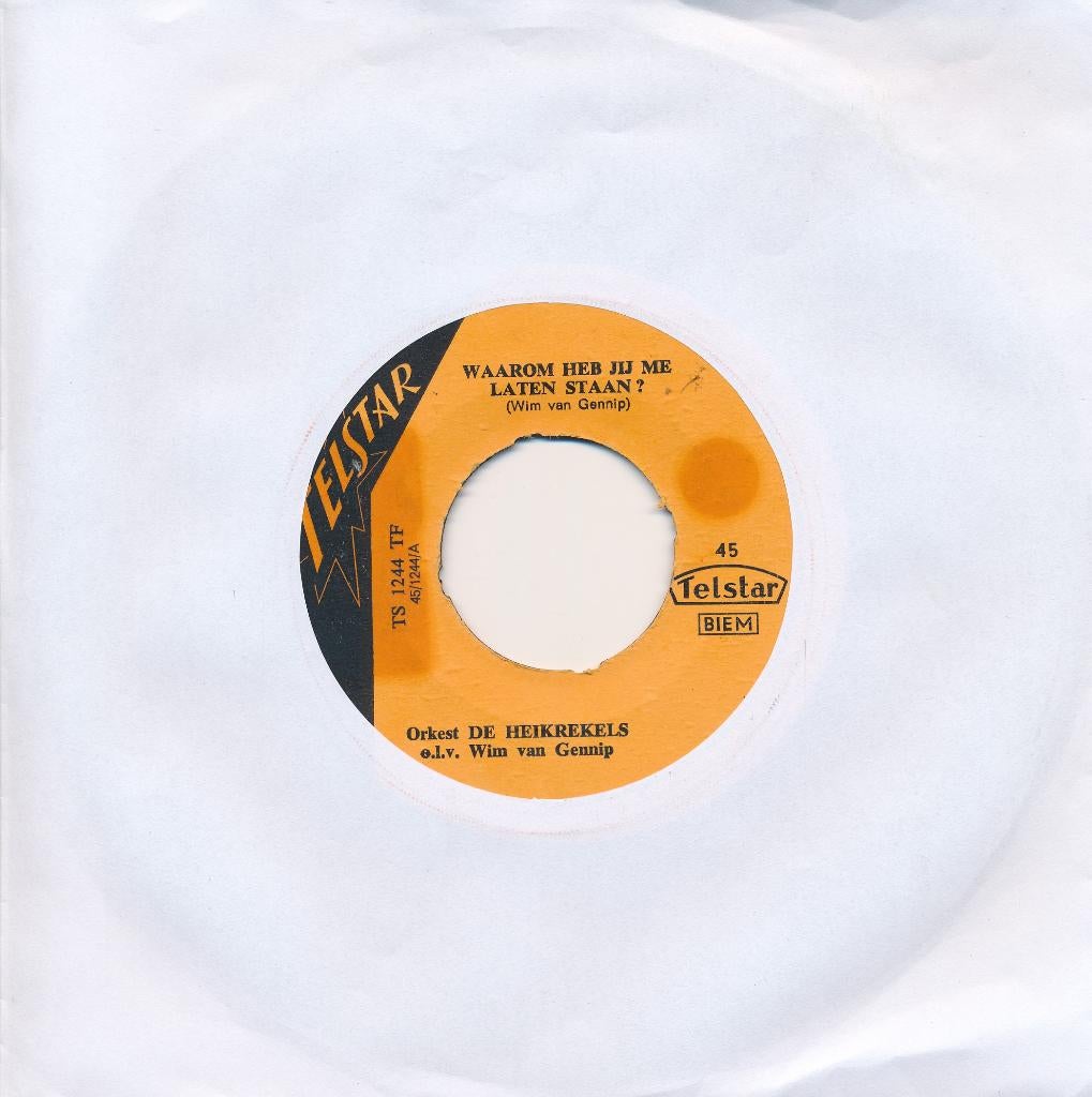 1717 Heikrekels - Waarom heb jij me laten staan (1967), Gebruikt, 7 inch, Single, Ophalen of Verzenden