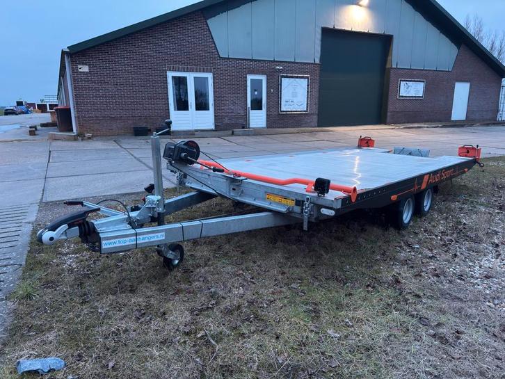 Vezeko kantelbare autotransporter Autoambulance 500cm x210cm, Auto diversen, Aanhangers en Bagagewagens, Zo goed als nieuw, Ophalen
