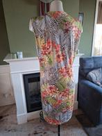 Batida beige oranje luipaard bloemen jurk 5 XL, Verzenden, Beige, Maat 46/48 (XL) of groter, Zo goed als nieuw
