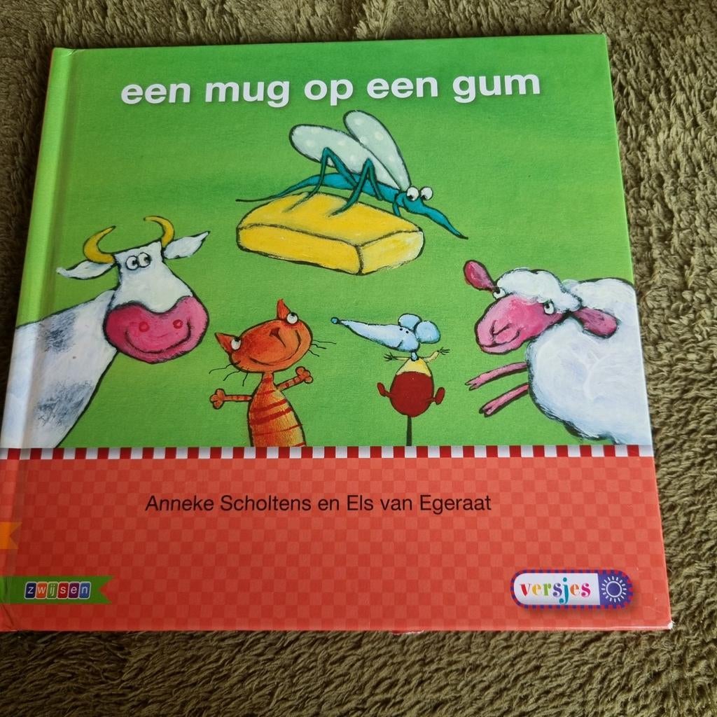 Veilig leren lezen kern 1 versjes zon Een mug op een gum, Ophalen of Verzenden, Zo goed als nieuw, Anneke Scholtens