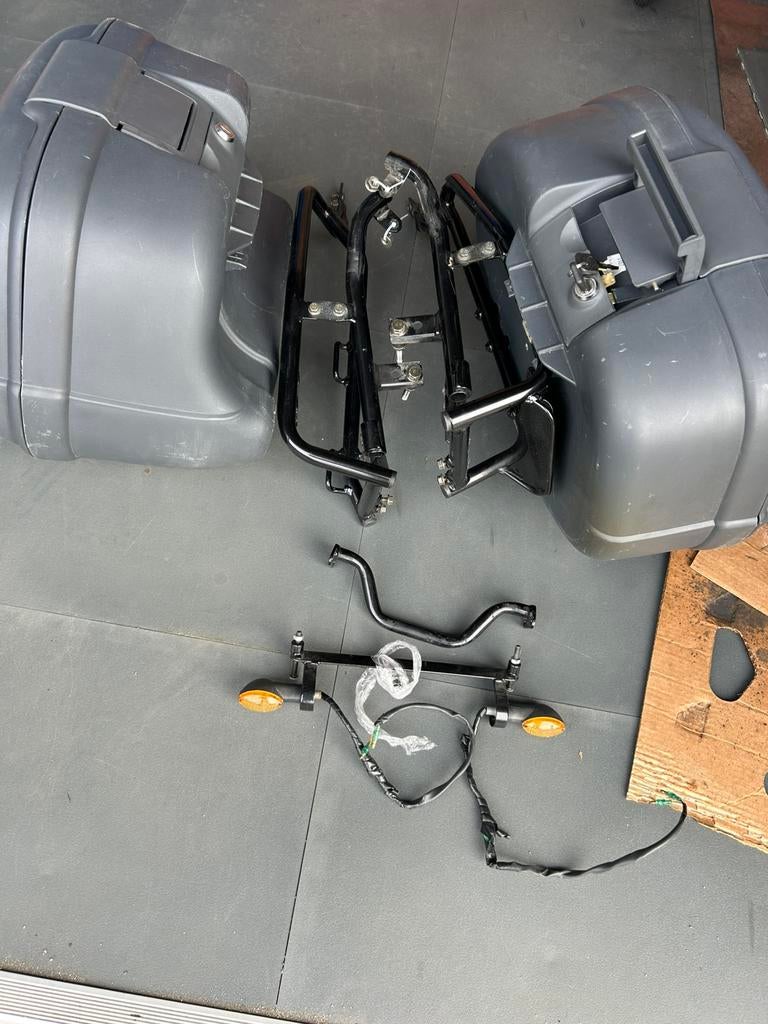 Orginele honda set koffers rek compleet transalp 650, Ophalen, Zo goed als nieuw