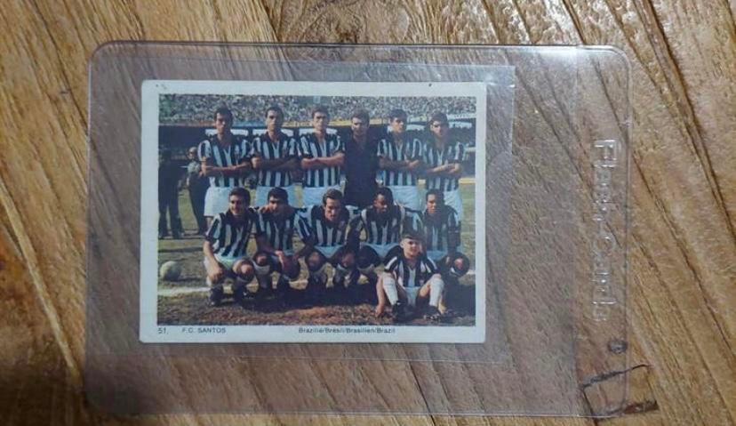 Prachtige Rookie 1968 Pele Santos Monty gum Brazilie, Ophalen of Verzenden, Zo goed als nieuw, Plaatje