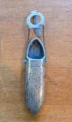 Antieke sterling zilveren chatelaine brillenkoker, Ophalen of Verzenden, Zilver