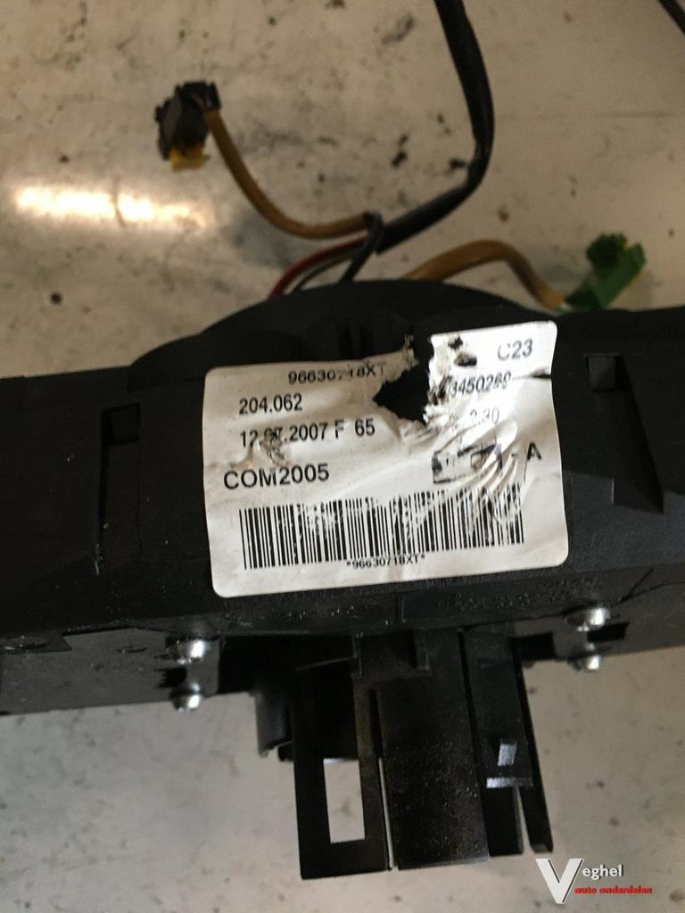 Peugeot 207 2007 Stuurkolom combischakelaar met cruise contr, Gebruikt, -, -, Ophalen of Verzenden