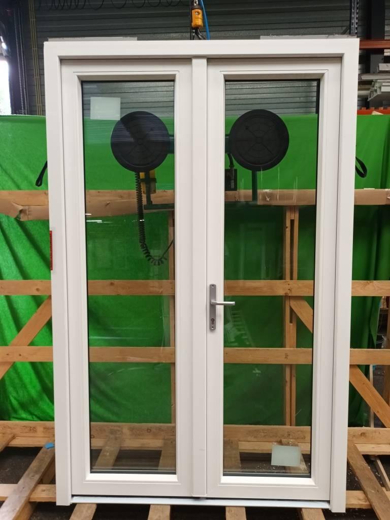 Kunststof dubbele deur b148,6 x h231,8 cm  -1476-, Niet ingevuld, Kunststof, Gebruikt, Niet ingevuld