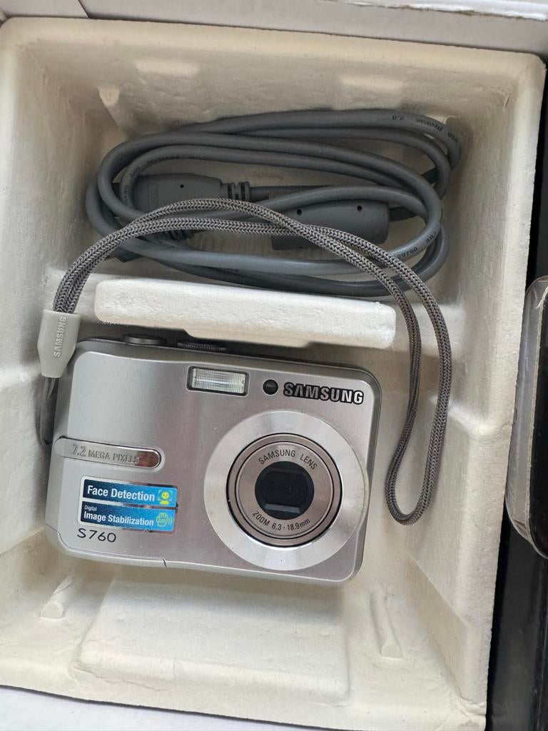 Samsung S760 Digitale Pocket Camera - Nieuwstaat, Compact, Nieuw, Ophalen of Verzenden, Samsung