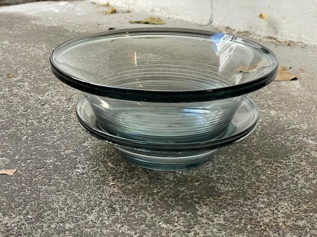 A.D. Copier: staalgrijze 'Primula' fruittest Leerdam 1948, Ophalen of Verzenden