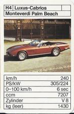 W1507 autokaartje h4 monteverdi palm beach, Ophalen of Verzenden, Zo goed als nieuw, Auto's