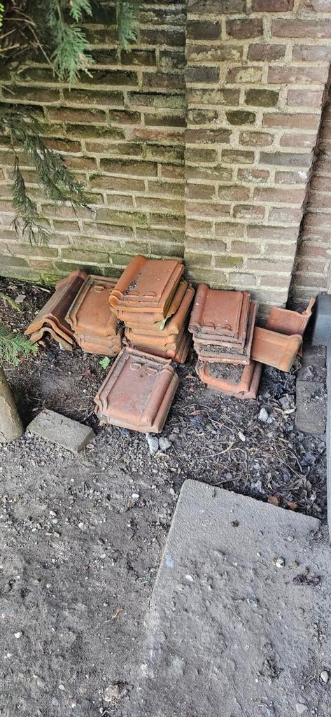 Oude Hollandse dakpannen, Gebruikt, Steen of Klei, Ophalen of Verzenden, Minder dan 5 m²