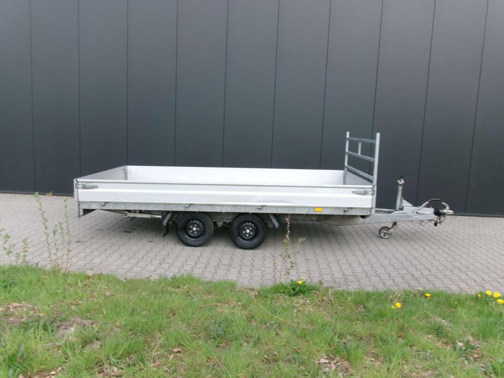 Hapert plateauwagen. 405x200 cm. 3500 kg. incl oprijpakket, Gebruikt, Niet ingevuld, Niet ingevuld, Ophalen