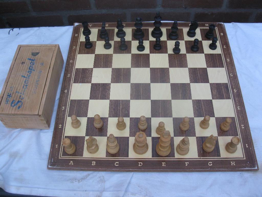 schaakspel en bord staunton, Ophalen of Verzenden