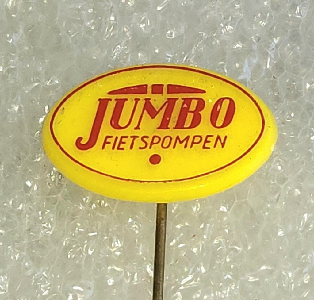 Vintage Jumbo Fietspompen Speldje, Ophalen of Verzenden, Gebruikt, Merk, Speldje of Pin