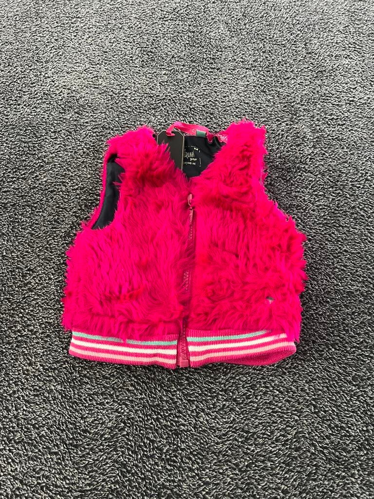 Maat 74 meisjes bont gilet / bodywarmer nieuw, Kinderen en Baby's, Babykleding | Maat 74, Ophalen of Verzenden, Nieuw, Meisje