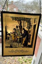 Drie glas in lood panelen met beroepen, Antiek en Kunst, Ophalen of Verzenden