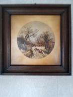 Koekkoek Tegel Schilderij in Houten Lijst, Ophalen of Verzenden