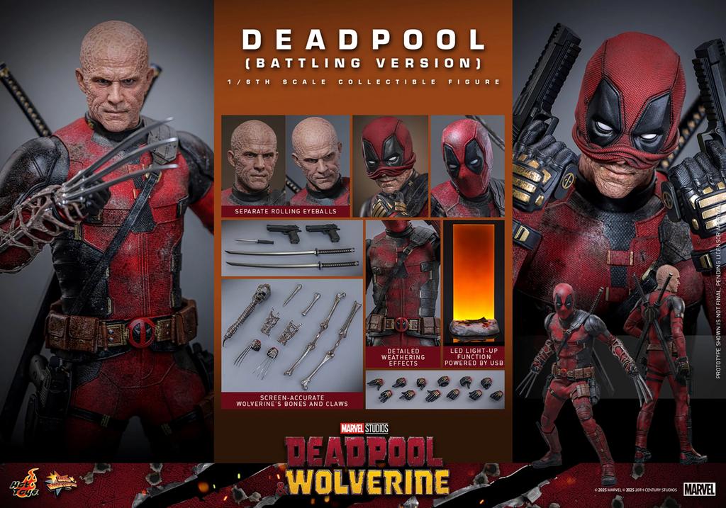 Hot Toys 1/6 MMS782 Deadpool BV Deadpool and Wolverine, Verzamelen, Film en Tv, Nieuw, Film, Actiefiguur of Pop, Ophalen of Verzenden
