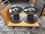 2 Kunstof Haspels  voor decoratie of voor kabel en/ of slang, Ophalen, Zo goed als nieuw, X, X