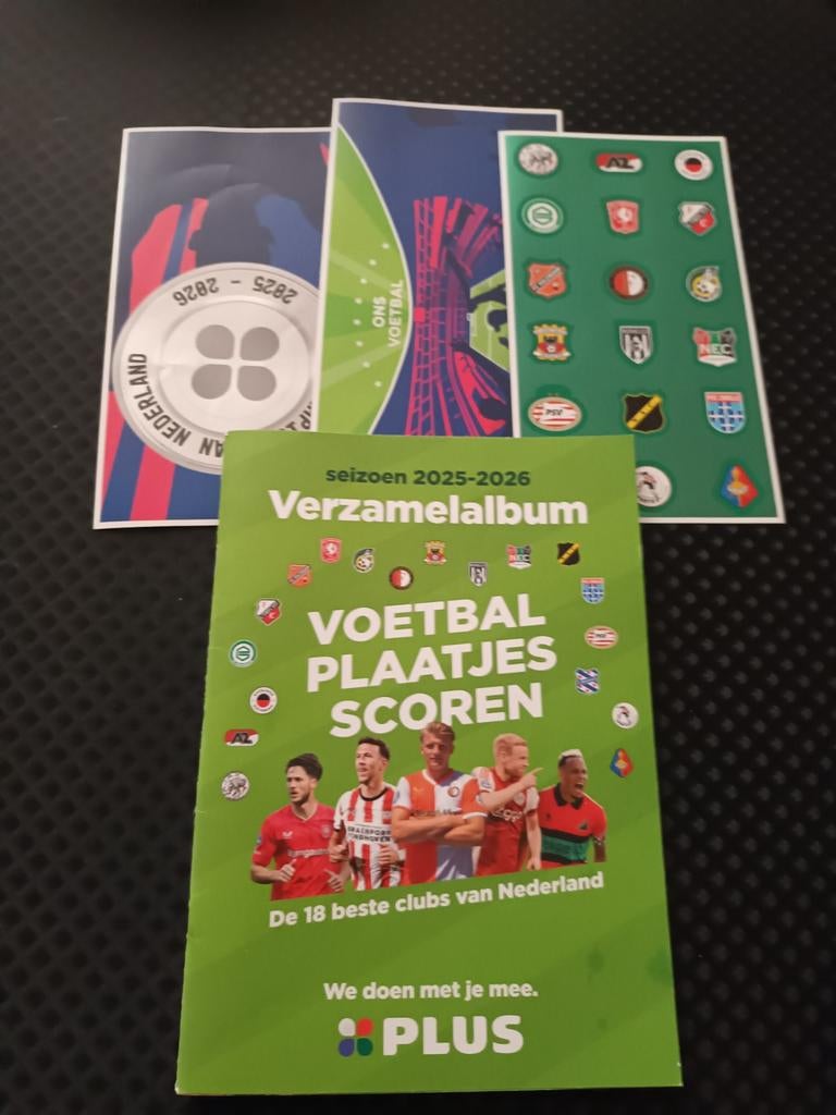 Plus voetbalplaatjes album, Ophalen of Verzenden, Nieuw, Meerdere stickers